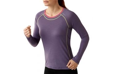Image of Smartwool PhD Ultra Light Long Sleeve Top - Women's-Desert Purple-X-Small