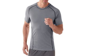 Image of Smartwool PhD Ultra Light Short Sleeve Top - Men's-Alloy-Large