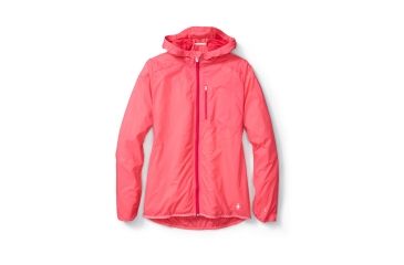 Image of Smartwool PhD Ultra Light Sport Jacket Womens, Bright Coral, L, SW016031494-L