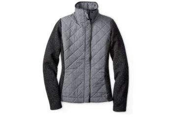 Image of Smartwool Pinery Quilted Jacket - Womens, Charcoal Heather, Extra Small, SW000093010XS