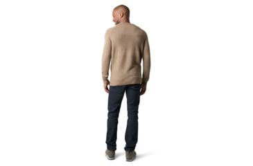 Image of Smartwool Ripple Ridge Crew Sweater - Mens, Camel Heather/Military Olive Heather, Medium, SW016424E51-M