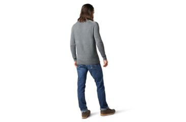 Image of Smartwool Ripple Ridge Crew Sweater - Mens, Lunar Gray Heather/Charcoal Heather, Large, SW016424E52-L