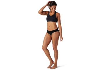 Image of Smartwool Seamless Bikini Boxed - Womens, Black, Small, SW015130001-S