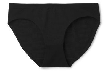 Image of Smartwool Seamless Bikini Boxed - Womens, Black, Small, SW015130001-S