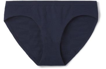 Image of Smartwool Seamless Bikini Boxed - Womens, Deep Navy, Extra Small, SW015130092-XS