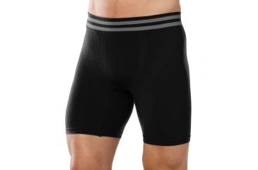 Image of Seamless Boxer Brief-Mens-Black-Small