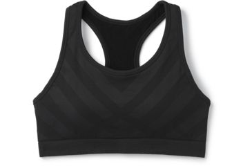 Image of Smartwool Seamless Racerback Bra - Womens, Black, Small, SW015126001-S
