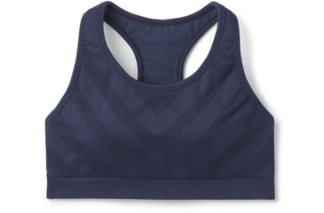 Image of Smartwool Seamless Racerback Bra - Womens, Deep Navy, Small, SW015126092-S