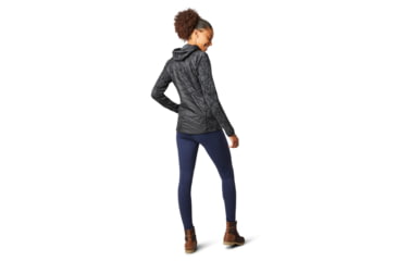 Image of Smartwool Smartloft 60 Hoodie Full Zip - Womens, Black Traced Dahlia, Extra Large, SW019080E42-XL