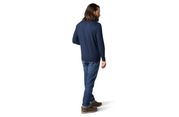 Image of Smartwool Sparwood V-Neck Sweater - Mens, Deep Navy Heather, Large, SW016432108-L