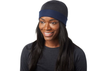 Image of Smartwool Thermal Merino Reversible Cuffed Beanie, 391 Deep Navy-Charcoal, 1FM, SW0SW9563911FM