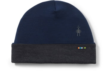 Image of Smartwool Thermal Merino Reversible Cuffed Beanie, 391 Deep Navy-Charcoal, 1FM, SW0SW9563911FM