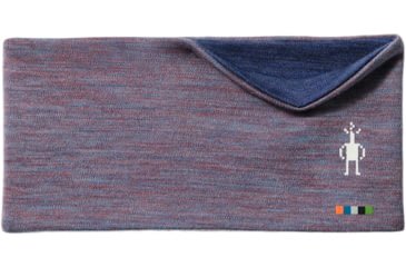 Image of Smartwool Thermal Merino Reversible Headband, Chalk Violet Heather/Nightfall Blue, One Size, SW0SC969Q4211FM000