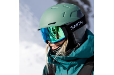 Image of Smith 4D Mag S Googles, ChromaPop Sun Green Mirror, Black, M007600JX99MK