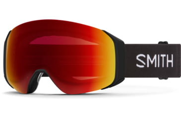 Image of Smith 4D Mag S Googles, ChromaPop Sun Red Mirror, Black, M007600JX996K