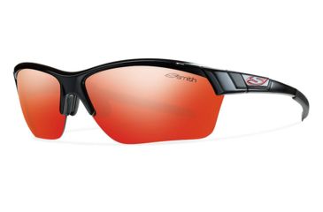 Image of Smith Approach Max Sunglasses - Black Frame w/ Red Mirror/Ignitor/Clear and APMPCDMBK