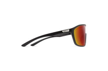 Image of Smith Boomtown Sunglasses, Matte Black Frame, ChromaPop Red Mirror Lens, 20493200399X6