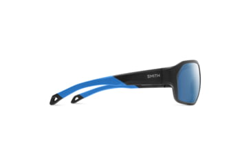 Image of Smith Deckboss Sunglasses, Matte Black Blue Frame, ChromaPop Polarized Blue Mirror Lens, 2040660VK63QG