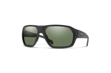 Image of Smith Deckboss Sunglasses, Matte Black Frame, ChromaPop Polarized Gray Green Lens, 20406600363L7