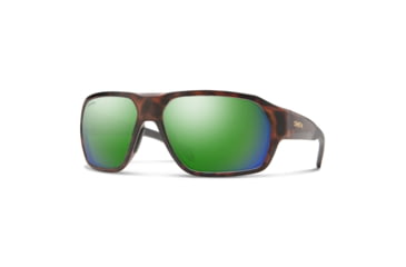 Image of Smith Deckboss Sunglasses, Matte Tortoise Frame, ChromaPop Polarized Green Mirror Lens, 204066N9P63UI