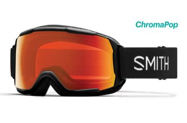 Image of Smith Grom ChromaPop Youth Goggle, Black/Chromapop Everyday Red Mirror, GR6CPEBK18