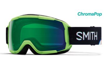 Image of Smith Grom ChromaPop Youth Goggle, Reactor Tracking/Chromapop Everyday Green Mirror, GR6CPGTRK18