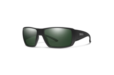 Image of Smith Guides Choice XL Sunglasses, Matte Black Frame, ChromaPop Polarized Gray Green Lens, 20444700363L7