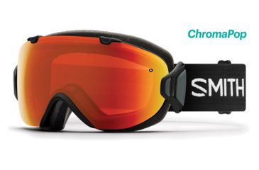 Image of Smith I/OS ChromaPop Goggles Women's, Black/Chromapop Everyday Red Mirror IS7CPEBK18