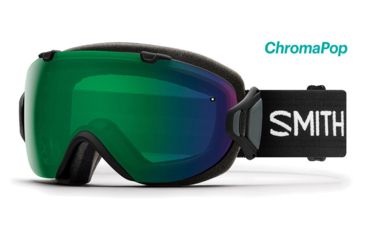 Image of Smith I/OS ChromaPop Goggles Women's, Black/Chromapop Everyday Green Mirror IS7CPGBK18