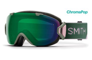 Image of Smith I/OS ChromaPop Goggles Women's, Patina Split/Everyday Green Mirror IS7CPGPT18