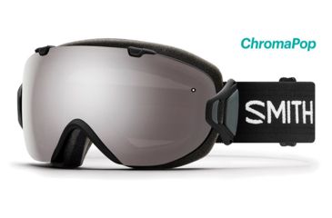 Image of Smith I/OS ChromaPop Goggles Women's, Black/ChromaPop Sun Platinum Mirror IS7CPPBK18