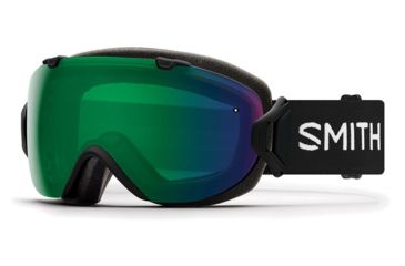 Image of Smith I/OS Snow Goggles - Womens, Black, Chromapop Everyday Green Mirror Lens, IS7CPGBK19