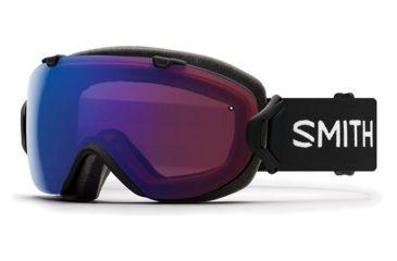 Image of Smith I/OS Snow Goggles - Womens, Black, Chromapop Photochromic Rose Flash Lens, IS7CPZBK19