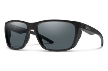 Image of Smith Longfin Elite Sunglasses, Matte Black Frame, Polarized Gray Lens, 20232800359M9