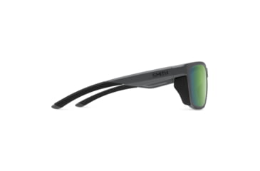 Image of Smith Longfin Sunglasses, Matte Cement Frame, ChromaPop Polarized Green Mirror Lens, 201515RIW59UI