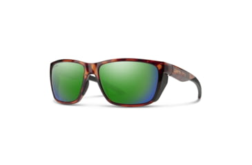 Image of Smith Longfin Sunglasses, Tortoise Frame, ChromaPop Glass Polarized Green Mirror Lens, 20522408659UI