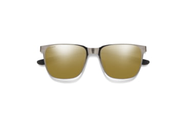 Image of Smith Lowdown Metal Sunglasses, Brushed Gunmetal Frame, ChromaPop Polarized Bronze Mirror Lens, 204930KJ154QE