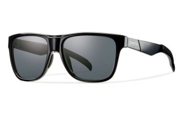 Image of Smith Lowdown Sunglasses-Black-Polar Gray