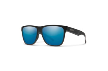 Image of Smith Lowdown XL 2 Sunglasses, Matte Black Frame, ChromaPop Polarized Blue Mirror Lens, 20151400360QG