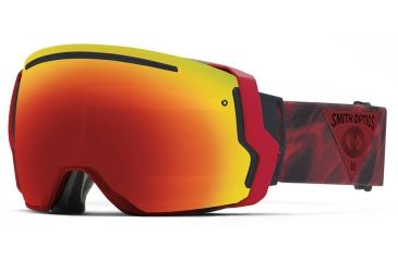 Image of Smith Optics I/O 7 Goggle Fire Insomniac Frame/Red Sol-X/Blue Sensor Lens IE7DXFI15