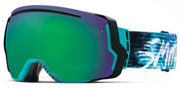 Image of Smith Optics I/O 7 Goggle Poolside Palms Frame/Green Sol-X/Red Sensor Lens IE7NXPP15