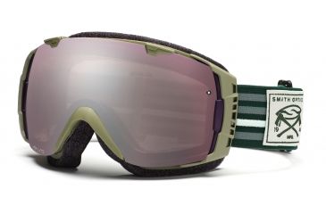Image of Smith I/O Goggles, Olive Huntsman, Ignitor Mirror And Sensor Mirror Lenses IO7IOH11