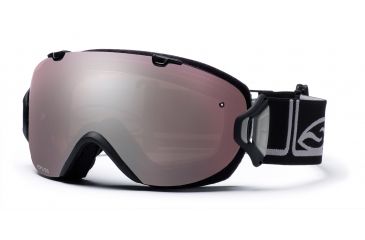 Image of Smith I/OS Goggles, Black Foundation, Polarized Rose Copper And Sensor Mirror Lenses IS7EPFK10