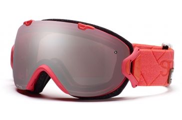 Image of Smith I/OS Goggles, Coral Alpenglow, Ignitor Mirror And Red Sensor Mirror Lenses IS7ICA11