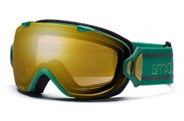 Image of Smith I/OS Goggles, Emerald Bristol, Gold Sensor Mirror And Ignitor Mirror Lenses IS7GMEB11