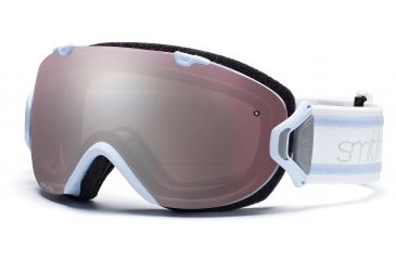Image of Smith I/OS Goggles, Petal Blue Bristol, Ignitor Mirror And Sensor Mirror Lenses IS7IBB11