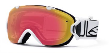 Image of Smith I/OS Goggles, White Foundation, Red Sensor Mirror And Platinum Mirror Lenses IS7RZFW10