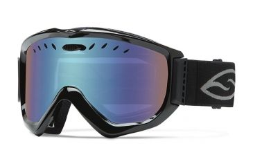 Image of Smith Optics Knowledge OTG Goggle Black Frame/Blue Sensor Lens KN4ZBK15