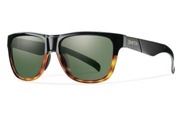 Image of Lowdown Slim Sunglasses-Black Fade-Gray Green
