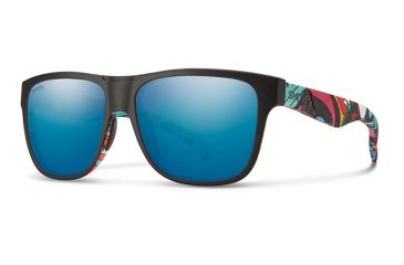 Image of Smith Optics Lowdown Sunglasses, BSF Frame, Polarized Blue Mirror Lens, Polarized, LDCPUGMBSF